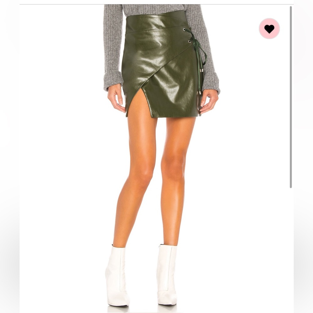 Majorelle x Revolve Hyperion Mini skirt in green